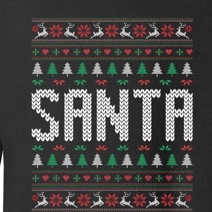 I'm So Good Santa Came Twice Ugly Xmas Couples Matching Swea Toddler Sweatshirt