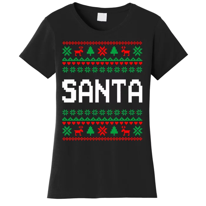 Im So Good Santa Came Twice Xmas Couples Matching Christmas Women's T-Shirt