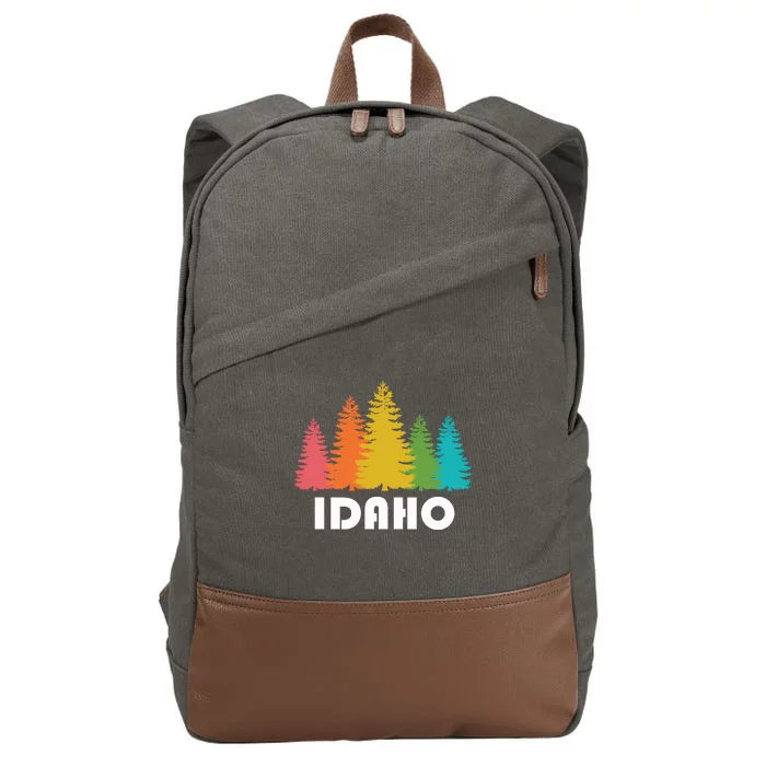 Idaho State Gift Cotton Canvas Backpack