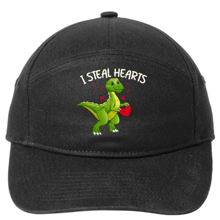 I Steal Hearts Valentine's Day Funny 7-Panel Snapback Hat