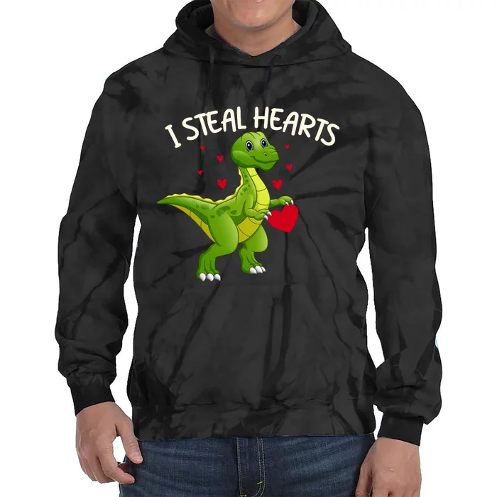 I Steal Hearts Valentine's Day Funny Tie Dye Hoodie