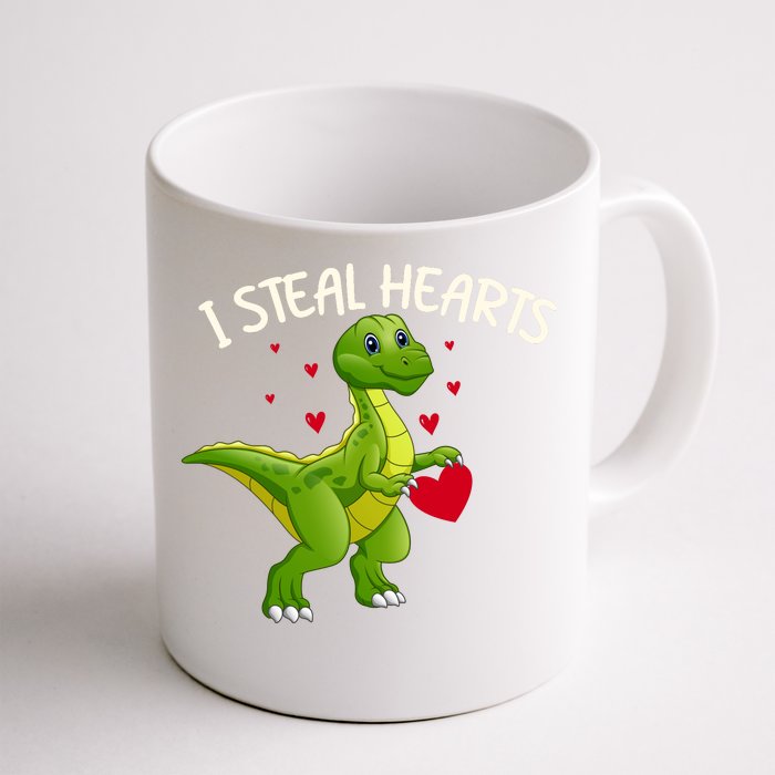 I Steal Hearts Valentine's Day Funny Front & Back Coffee Mug