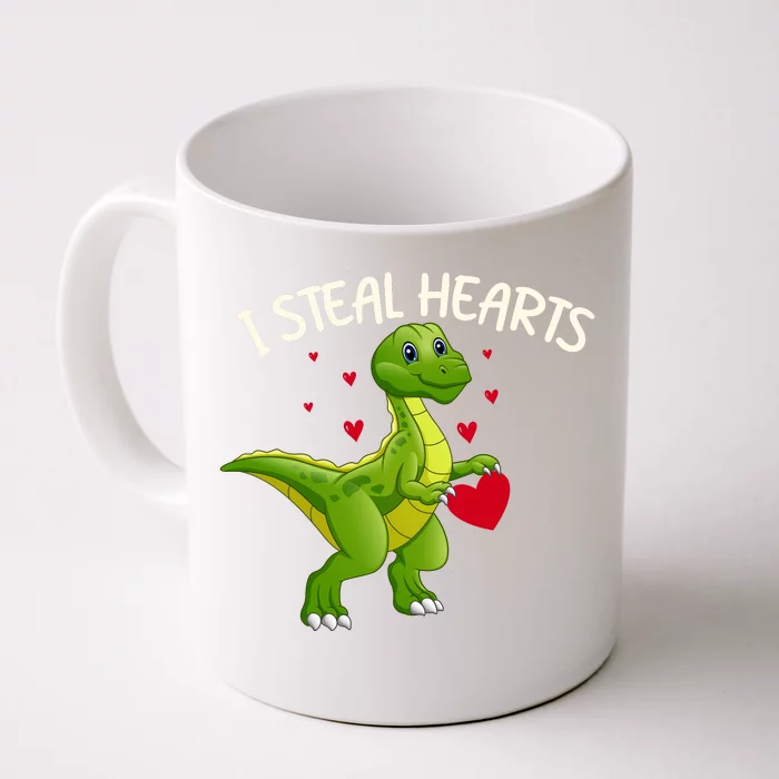 I Steal Hearts Valentine's Day Funny Front & Back Coffee Mug