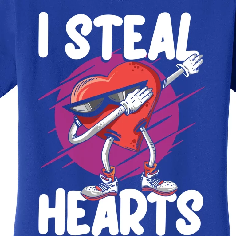 I Steal Hearts Love Dabbing Heart Valentine's Day Cute Gift Women's T-Shirt