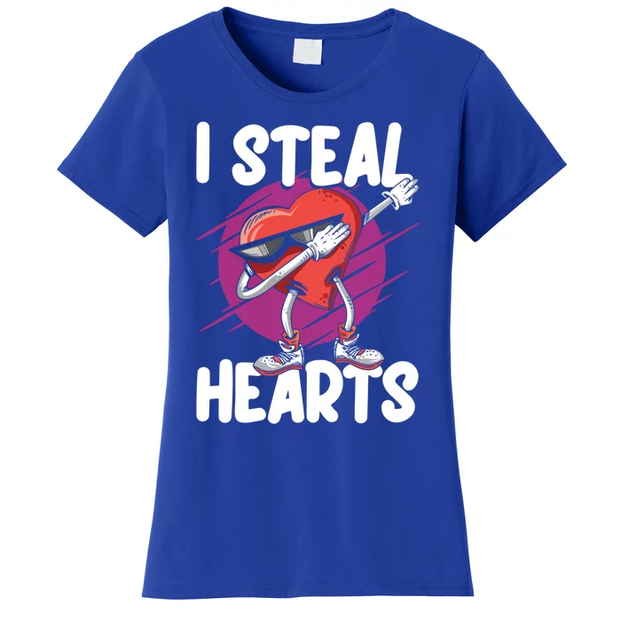 I Steal Hearts Love Dabbing Heart Valentine's Day Cute Gift Women's T-Shirt