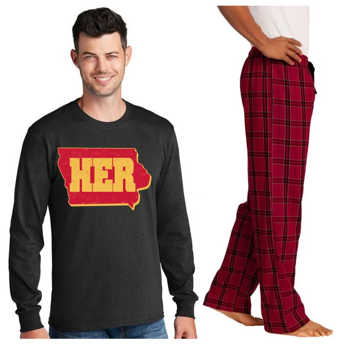 Iowa State Her Basketball Sports Fan Long Sleeve Pajama Set