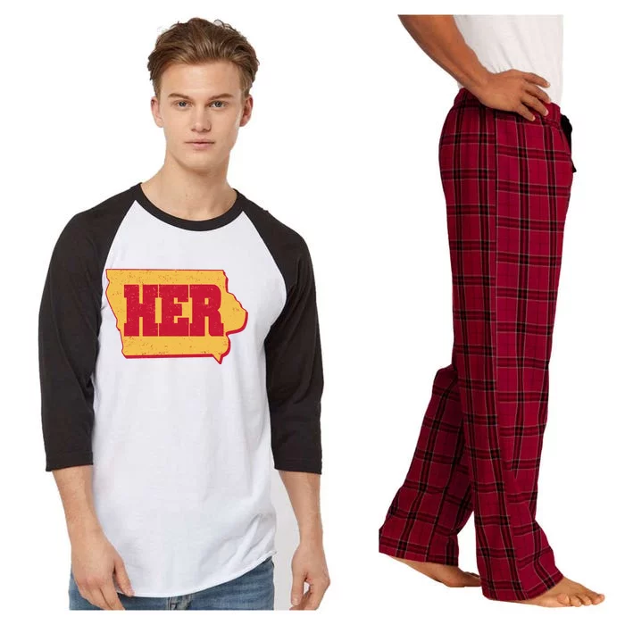 Iowa State Her Basketball Sports Fan Raglan Sleeve Pajama Set