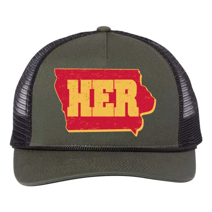 Iowa State Her Basketball Sports Fan Retro Rope Trucker Hat Cap