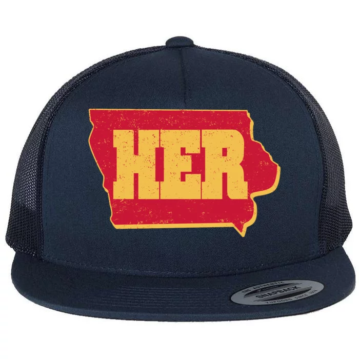 Iowa State Her Basketball Sports Fan Flat Bill Trucker Hat