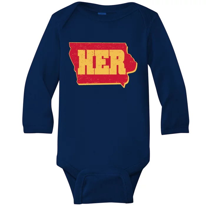 Iowa State Her Basketball Sports Fan Baby Long Sleeve Bodysuit