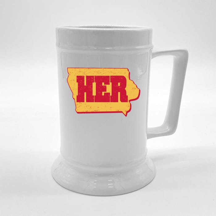 Iowa State Her Basketball Sports Fan Front & Back Beer Stein