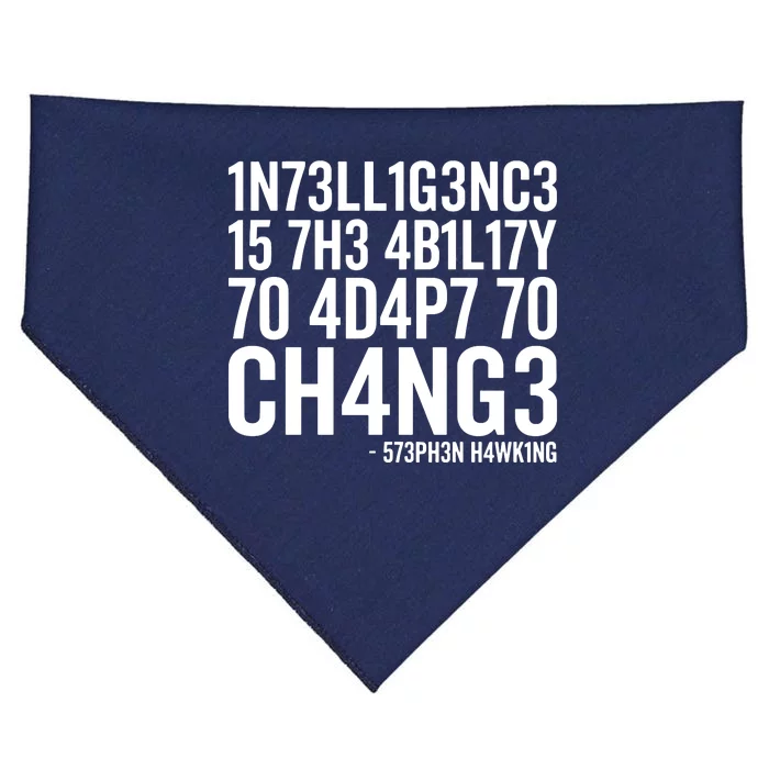 Intelligence Stephen Hawking USA-Made Doggie Bandana