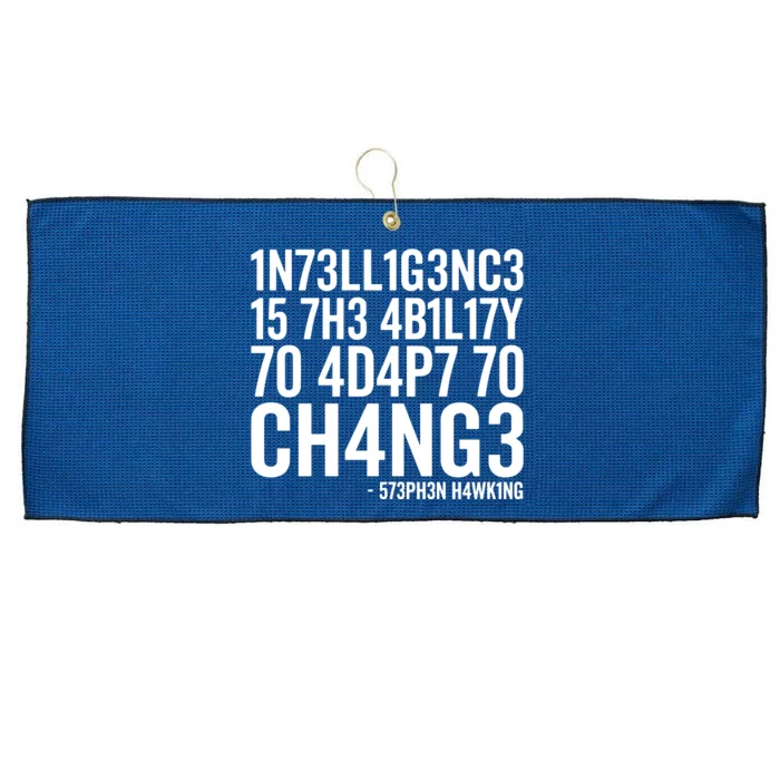 Intelligence Stephen Hawking Large Microfiber Waffle Golf Towel