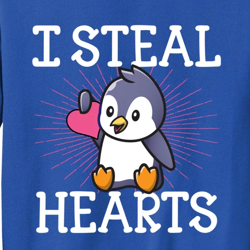 I Steal Hearts Cute Kawaii Penguin Lover Valentines Day Great Gift Sweatshirt