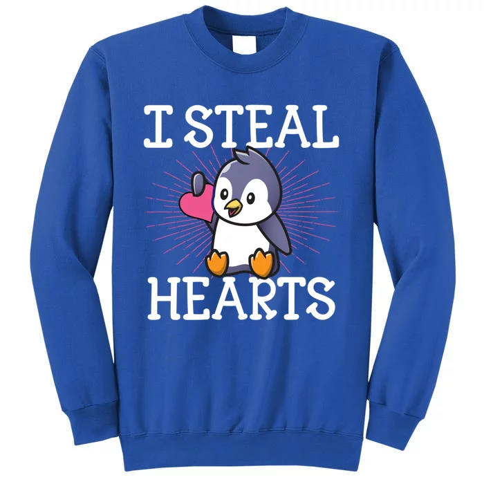 I Steal Hearts Cute Kawaii Penguin Lover Valentines Day Great Gift Sweatshirt