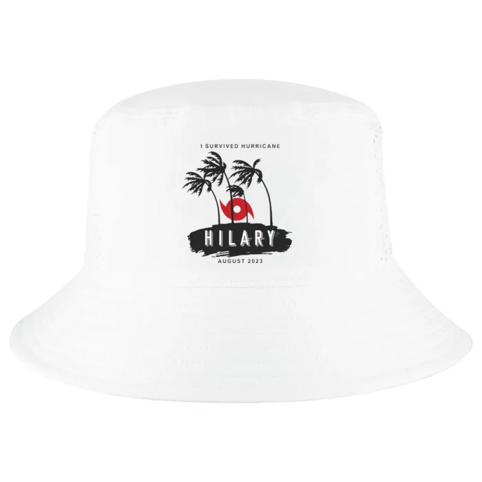 I Survived Hurricane Hilary California Strong Cool Comfort Performance Bucket Hat