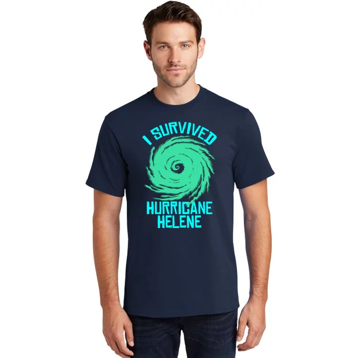 I Survived Hurricane Helene Florida 2024 Tall T-Shirt