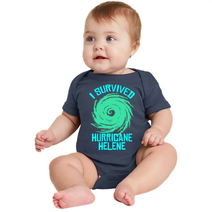 I Survived Hurricane Helene Florida 2024 Baby Bodysuit