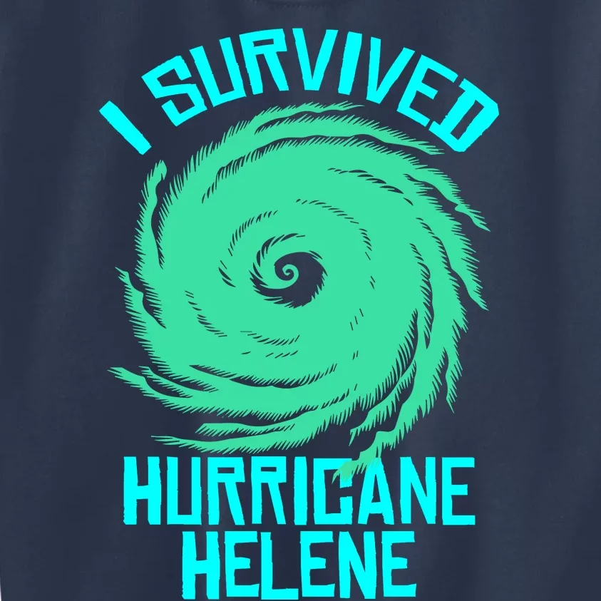 I Survived Hurricane Helene Florida 2024 Kids Sweatshirt