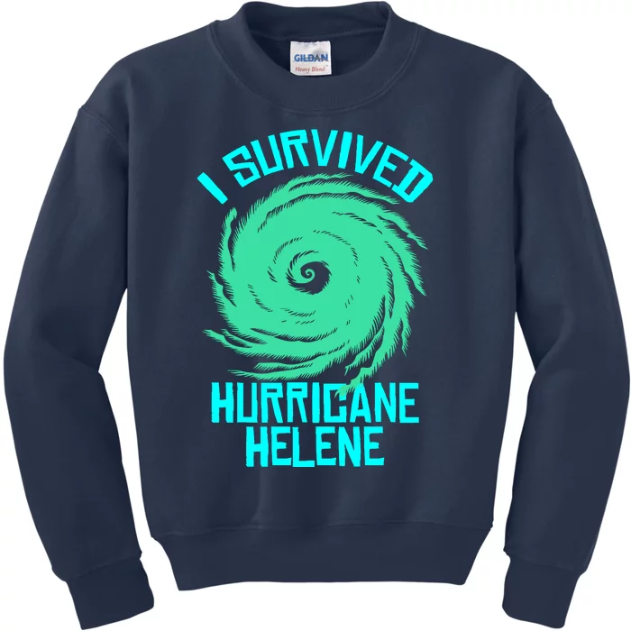 I Survived Hurricane Helene Florida 2024 Kids Sweatshirt