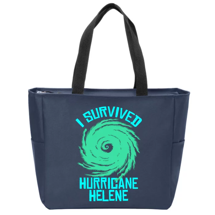 I Survived Hurricane Helene Florida 2024 Zip Tote Bag