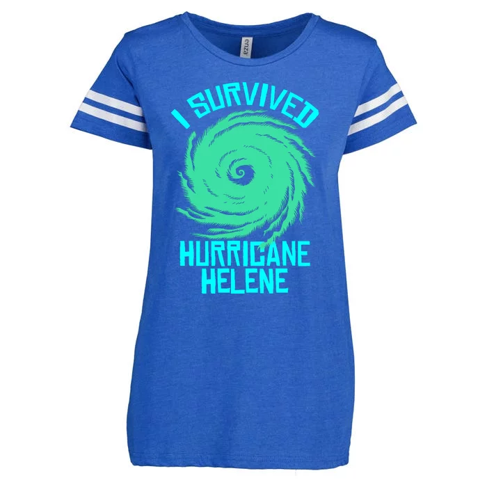 I Survived Hurricane Helene Florida 2024 Enza Ladies Jersey Football T-Shirt