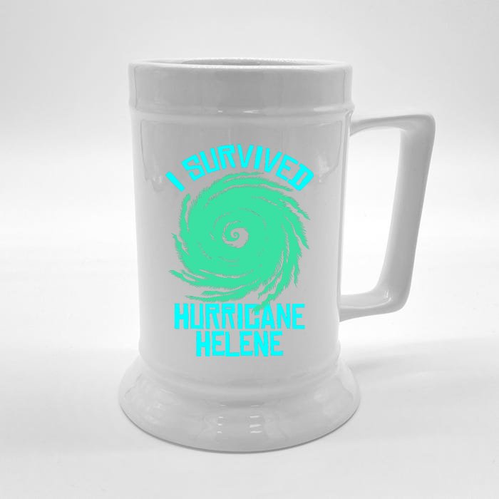 I Survived Hurricane Helene Florida 2024 Front & Back Beer Stein