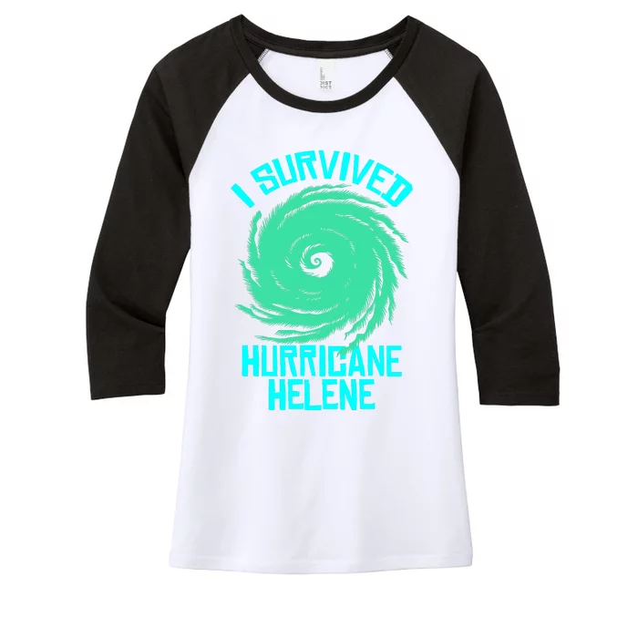 I Survived Hurricane Helene Florida 2024 Women's Tri-Blend 3/4-Sleeve Raglan Shirt