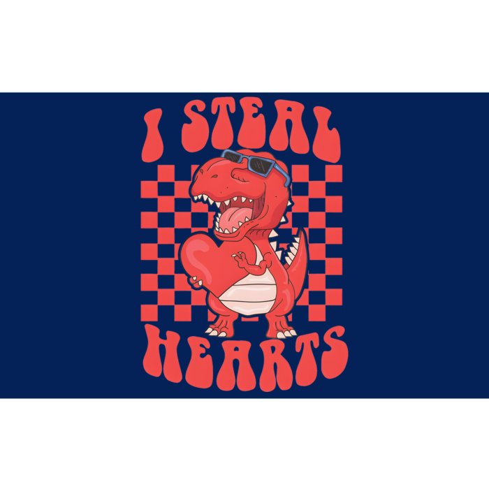 I Steal Hearts Dinosaur Valentines Bumper Sticker