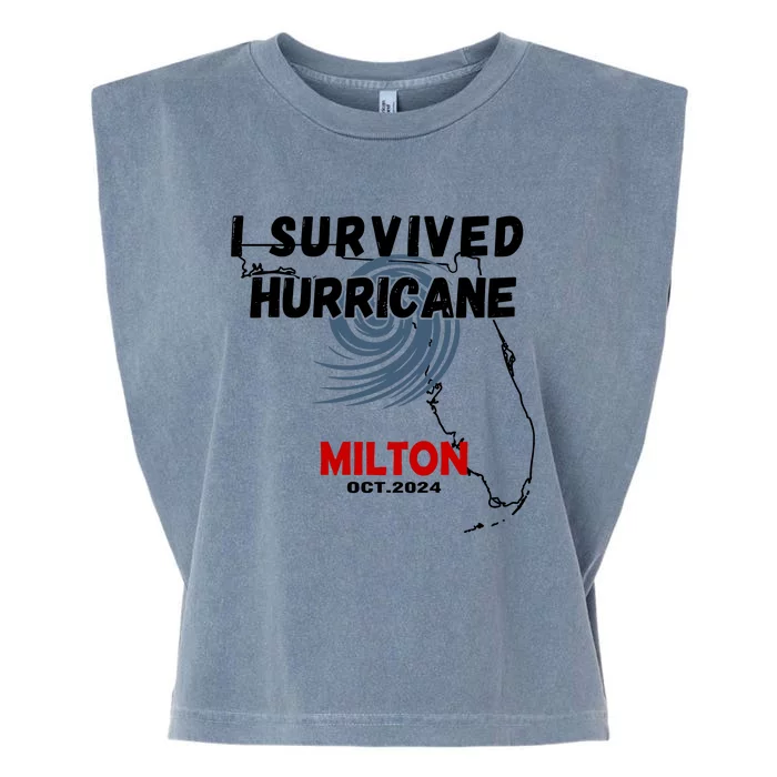 I Survived Hurricane Milton Oct 2024 Garment-Dyed Women's Muscle Tee