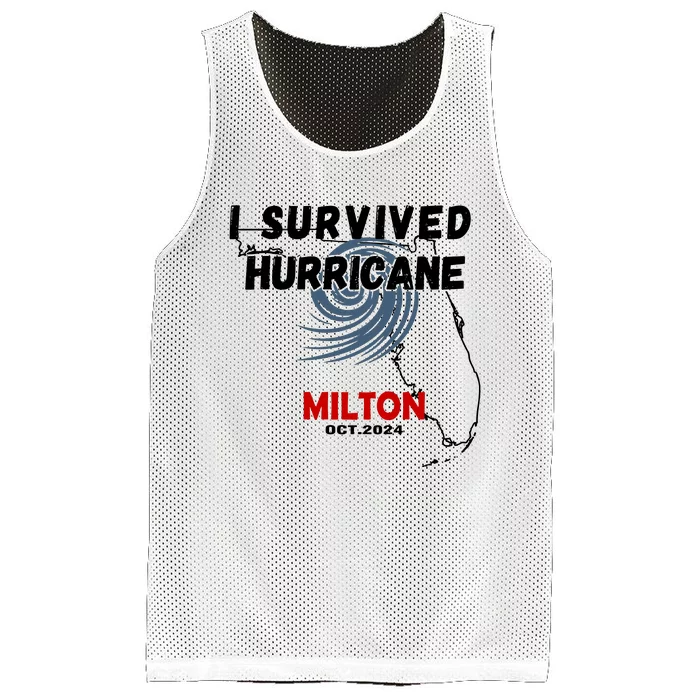 I Survived Hurricane Milton Oct 2024 Mesh Reversible Basketball Jersey Tank