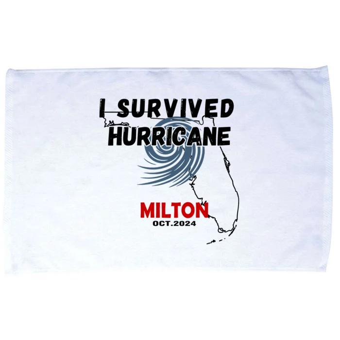 I Survived Hurricane Milton Oct 2024 Microfiber Hand Towel