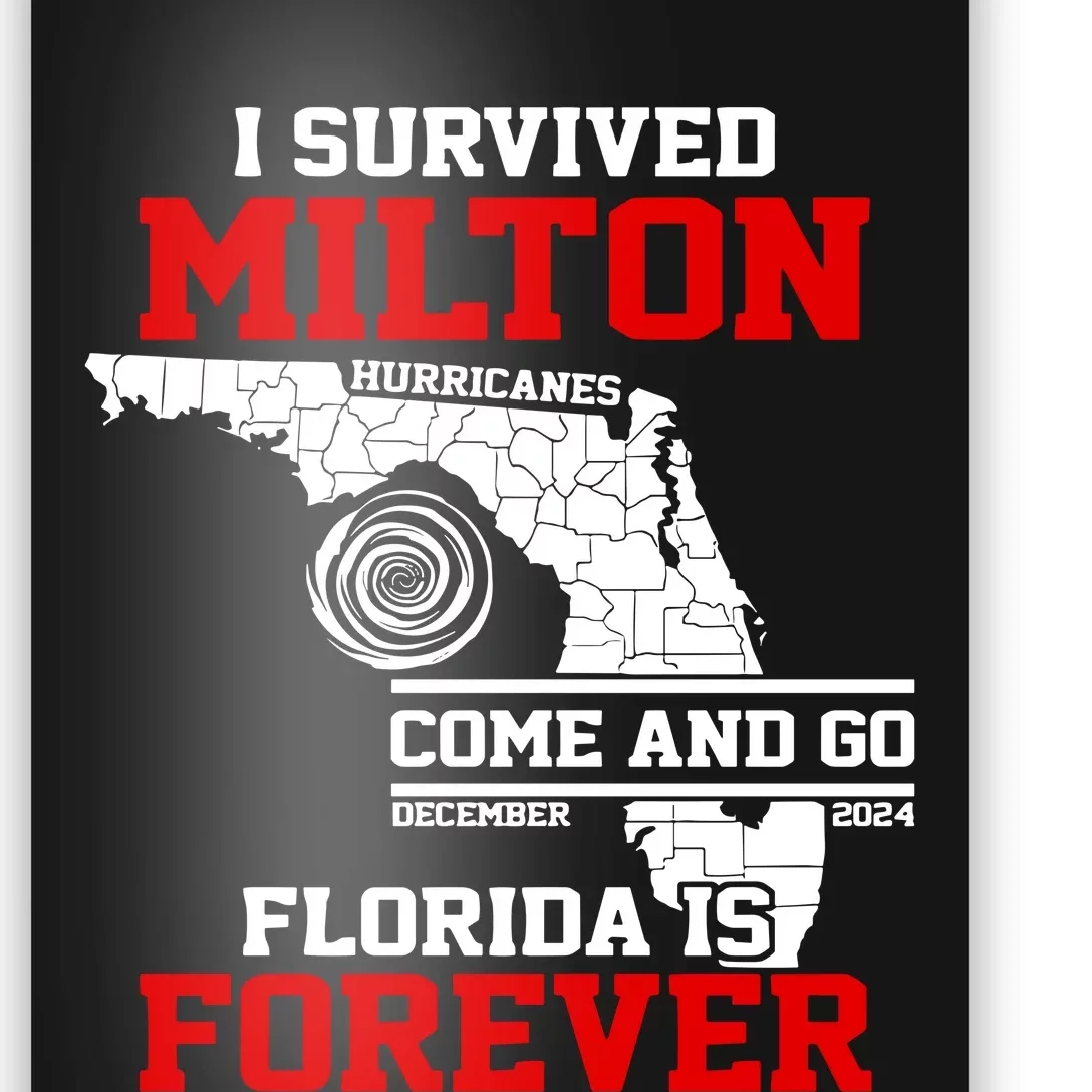 I Survived Hurricane Milton 2024 Florida Is Forever Poster