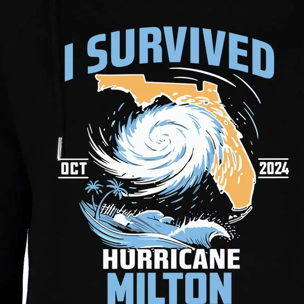 I Survived Hurricane Milton Florida Hurricane Oct 2024 Womens Funnel Neck Pullover Hood