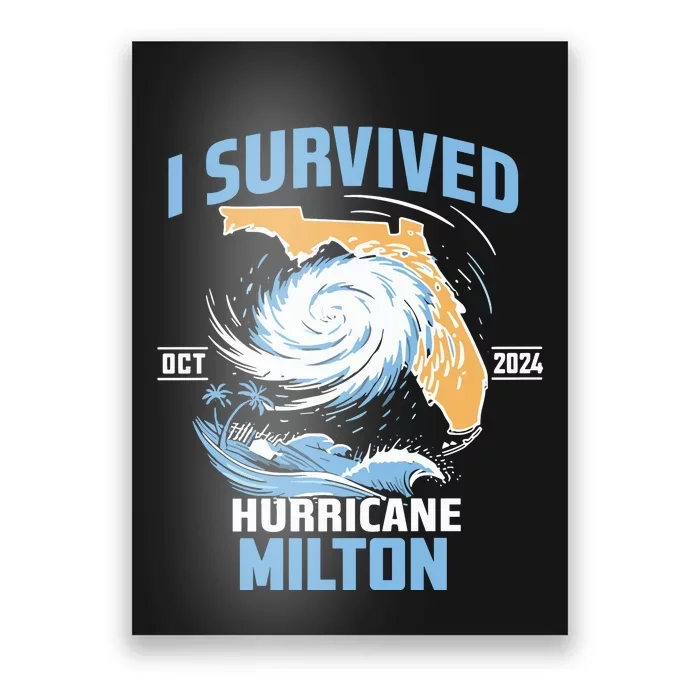 I Survived Hurricane Milton Florida Hurricane Oct 2024 Poster