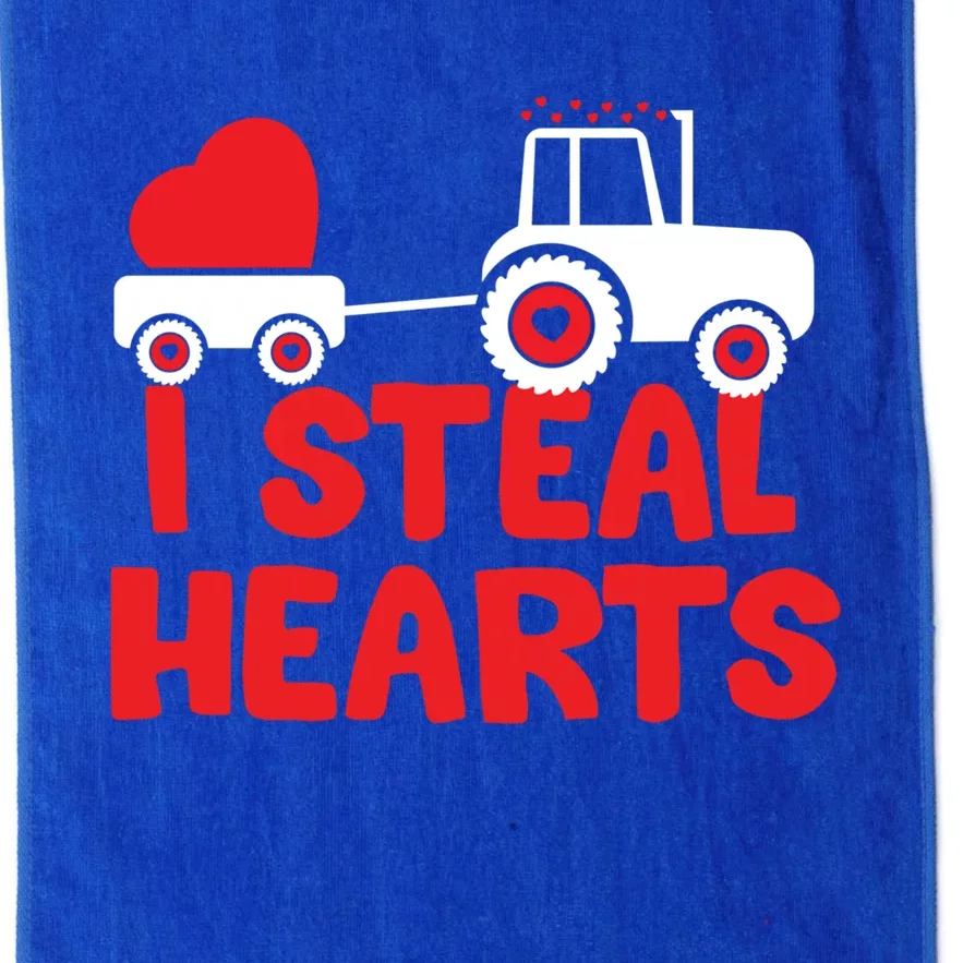 I Steal Hearts Dinosaur Valentines Day Toddle Gift Platinum Collection Golf Towel