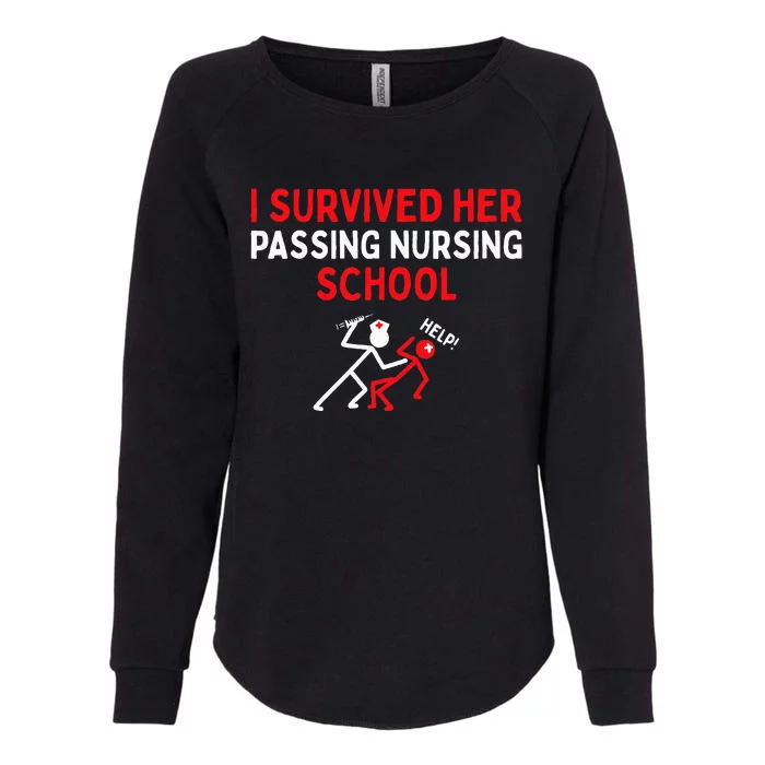 I Survived Her Passing Nursing School Graduate Nurse Womens California Wash Sweatshirt