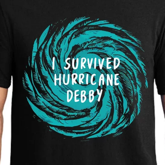 I Survived Hurricane Debby 2024 Florida Pajama Set