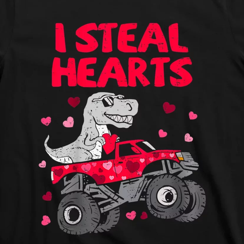 I Steal Hearts Dinosaur Valentines Day T-Shirt