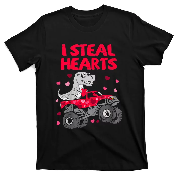 I Steal Hearts Dinosaur Valentines Day T-Shirt