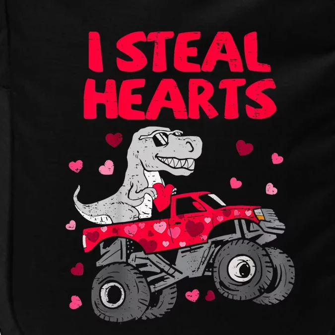 I Steal Hearts Dinosaur Valentines Day Impact Tech Backpack