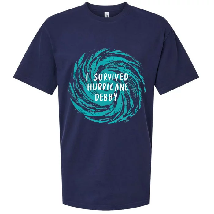 I Survived Hurricane Debby 2024 Sueded Cloud Jersey T-Shirt