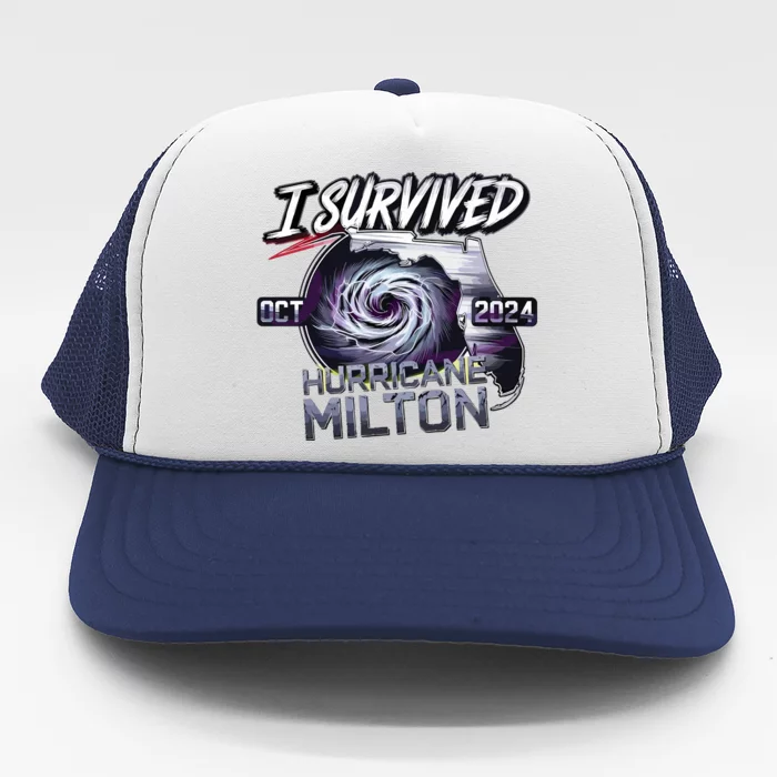 I Survived Hurricane Milton 2024 Trucker Hat