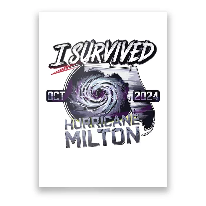 I Survived Hurricane Milton 2024 Poster