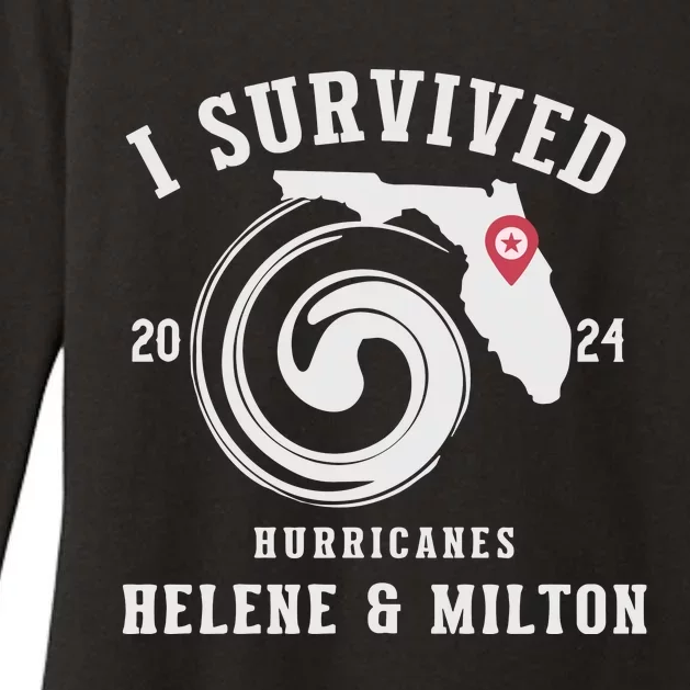 I Survived Hurricane Milton 2024 Womens CVC Long Sleeve Shirt