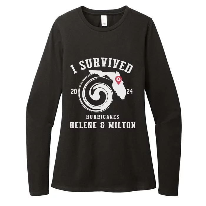 I Survived Hurricane Milton 2024 Womens CVC Long Sleeve Shirt