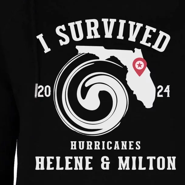 I Survived Hurricane Milton 2024 Womens Funnel Neck Pullover Hood