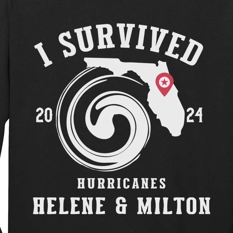 I Survived Hurricane Milton 2024 Tall Long Sleeve T-Shirt