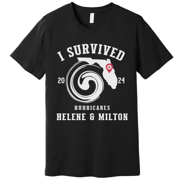 I Survived Hurricane Milton 2024 Premium T-Shirt