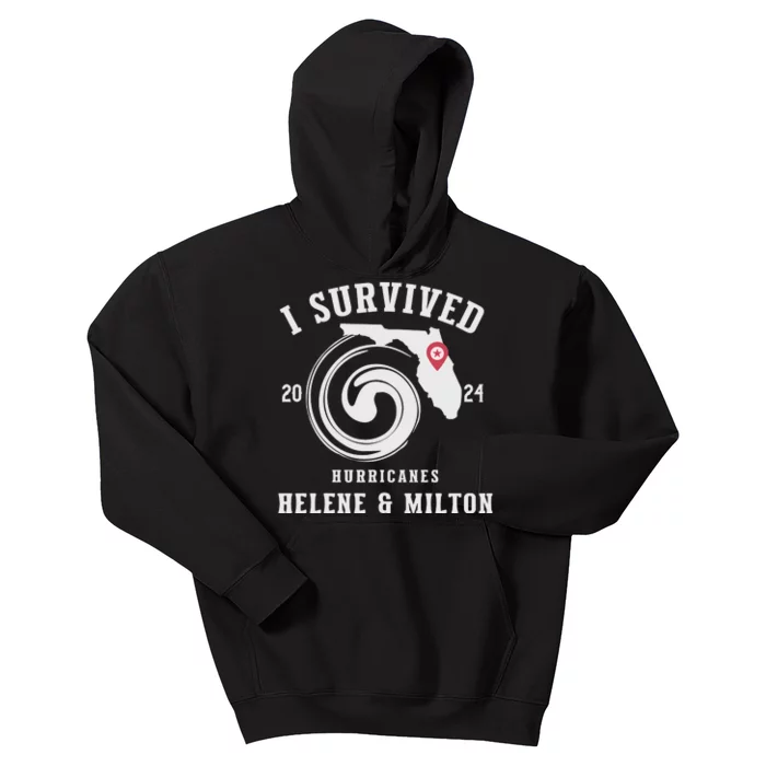 I Survived Hurricane Milton 2024 Kids Hoodie